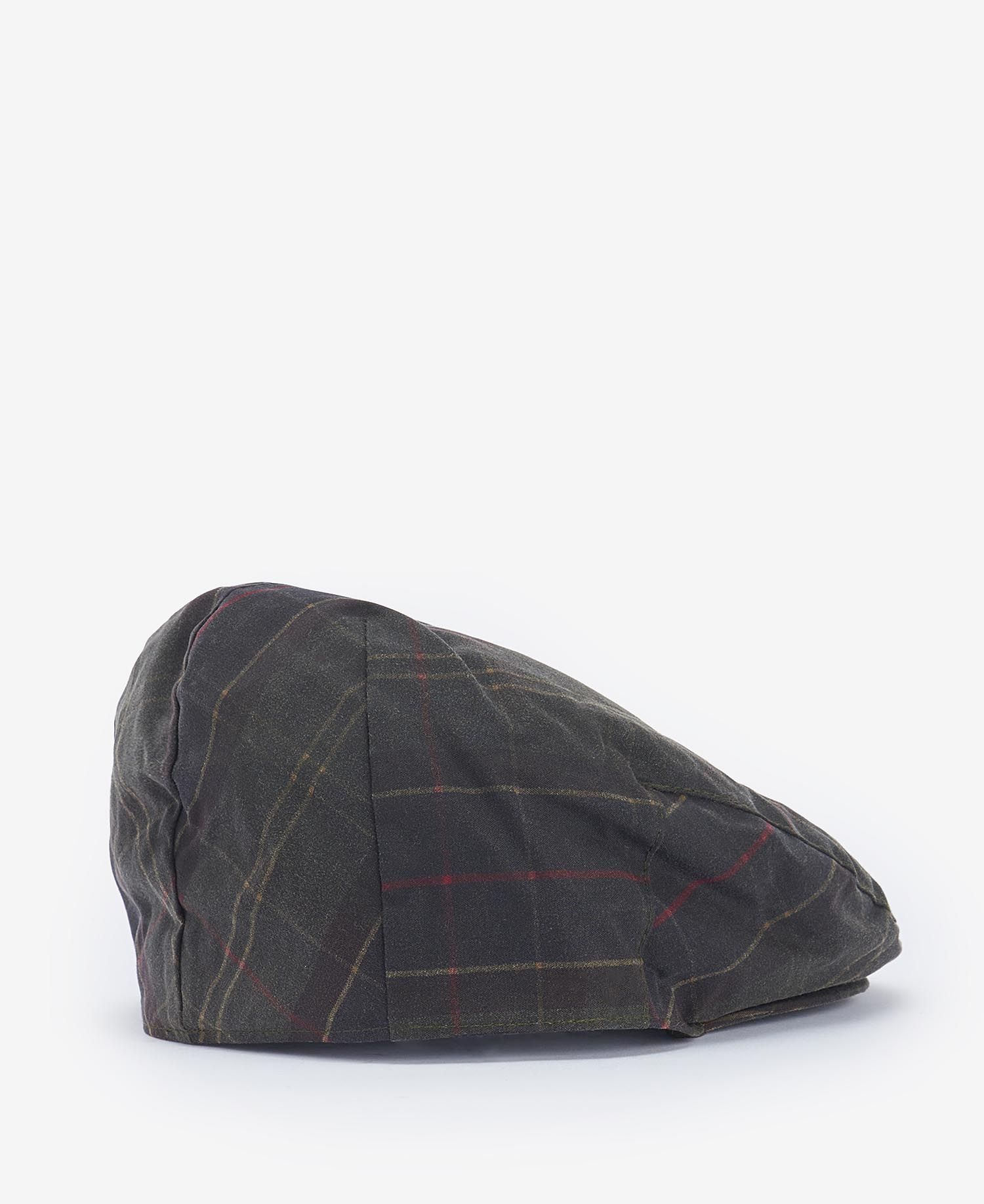 barbour cappello tartan wax flat