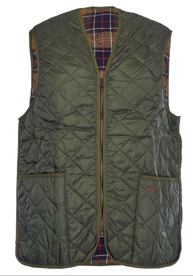 barbour quilted waistcoat - zip liner gilet