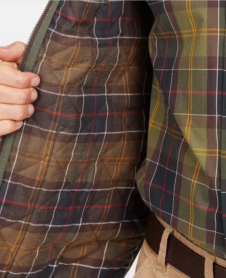 barbour quilted waistcoat - zip liner gilet
