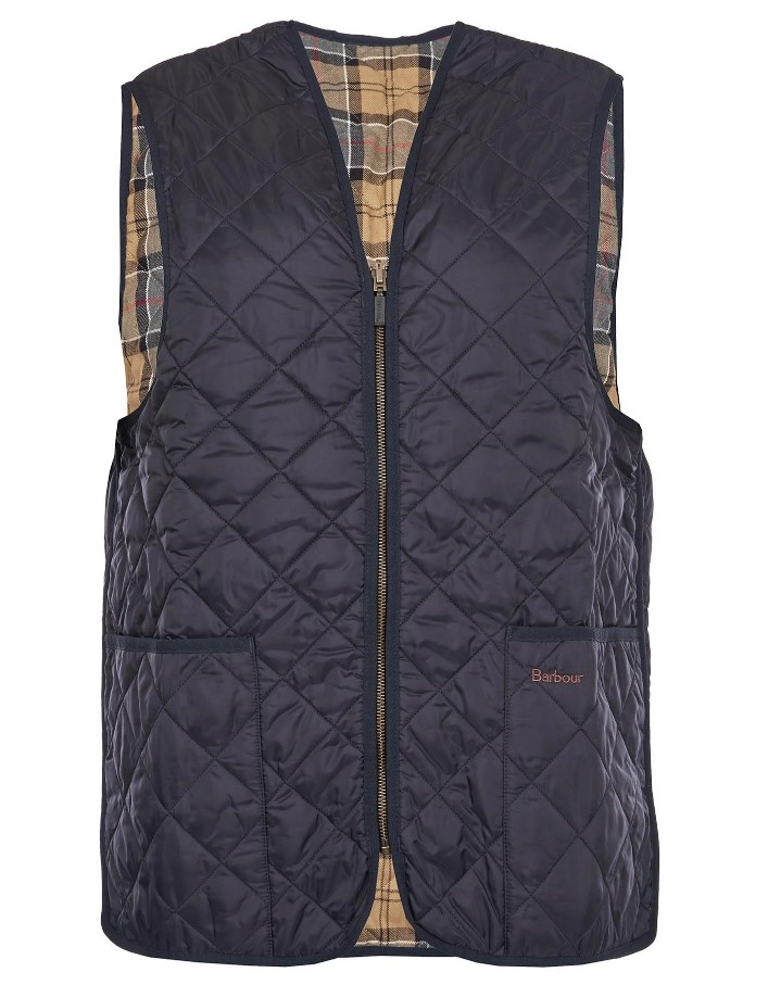 barbour quilted waistcoat - zip liner gilet