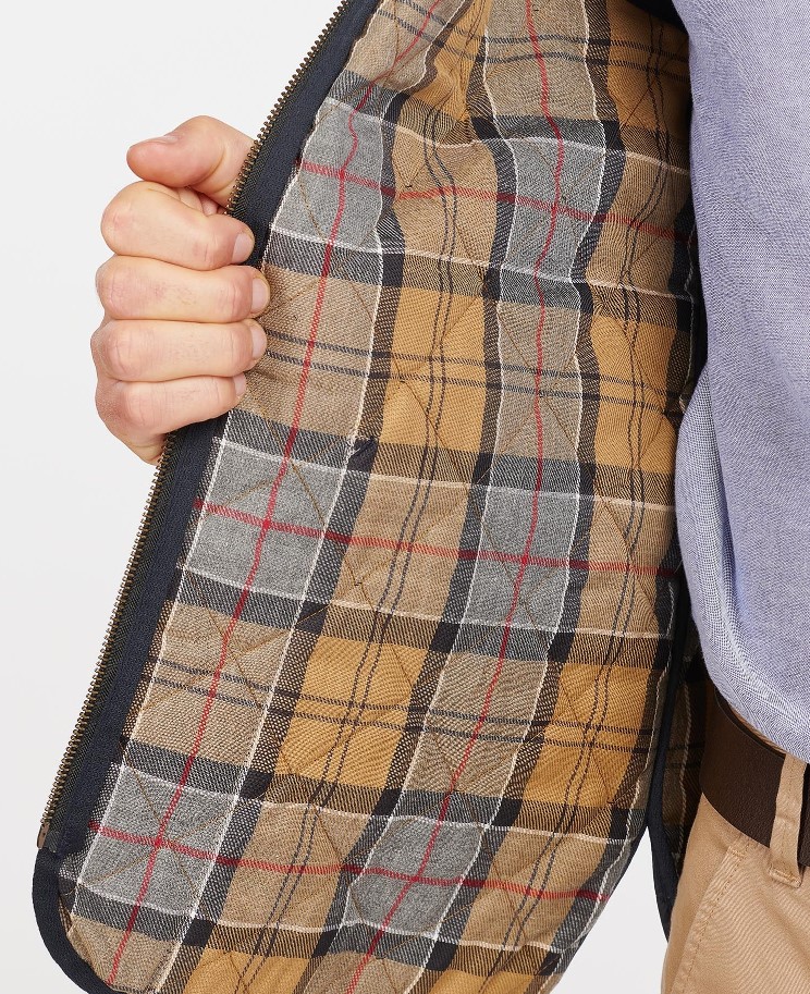 barbour quilted waistcoat - zip liner gilet