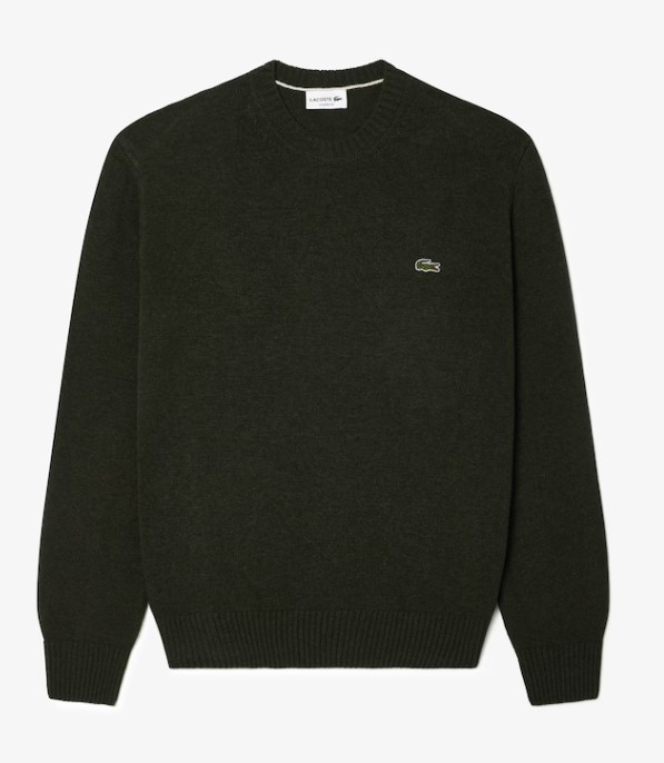 lacoste MAGLIONE GIROCOLLO IN LANA CARDATA