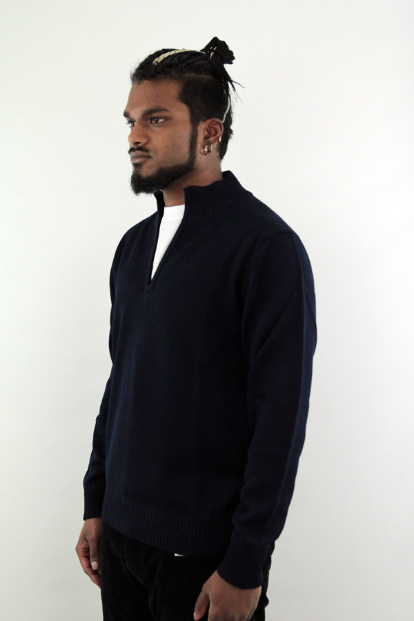 maglione lupetto mezza zip