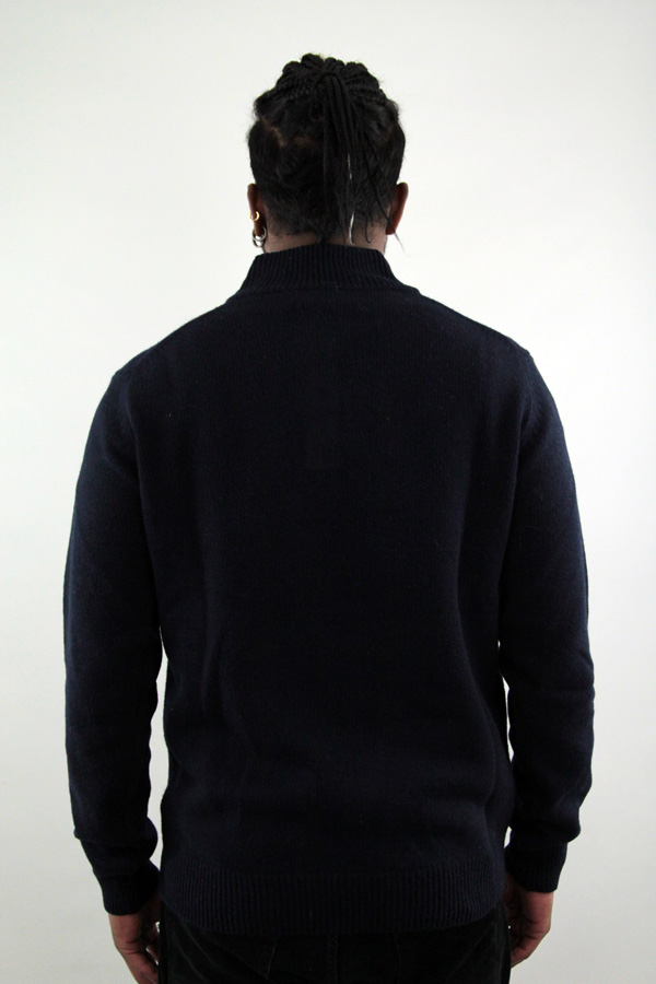 maglione lupetto con bottoni bambu