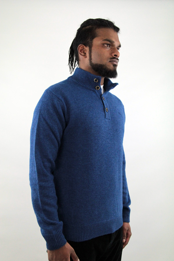 maglione lupetto con bottoni bambu