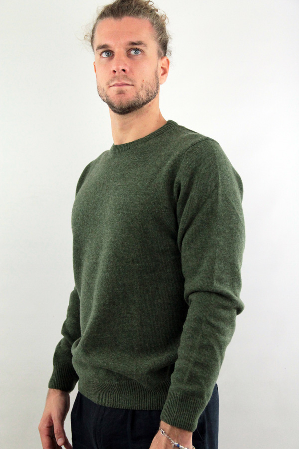 maglione girocollo filato sottile