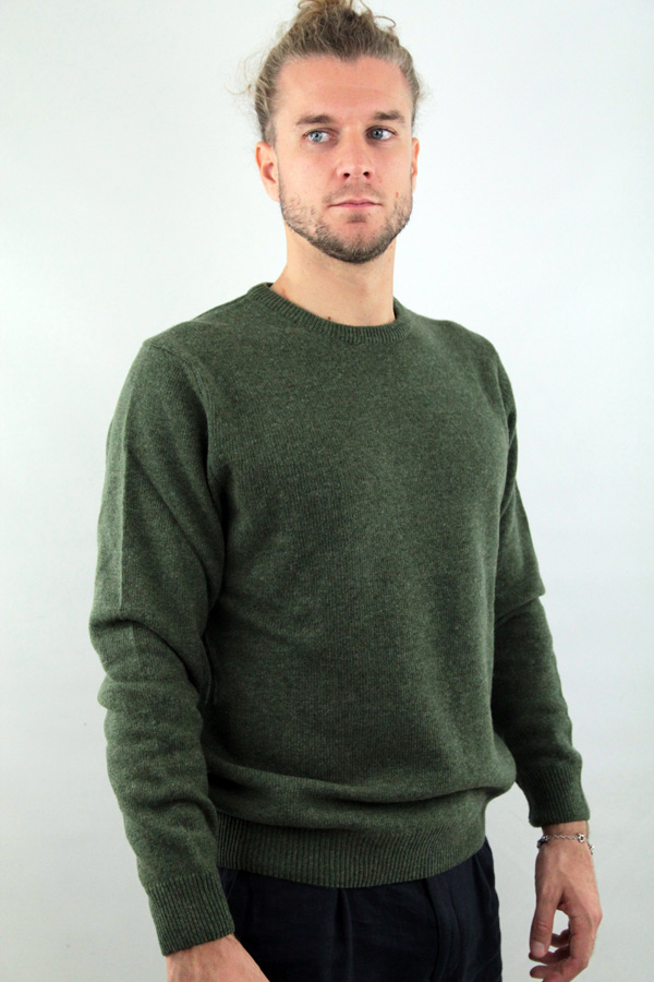 maglione girocollo filato sottile