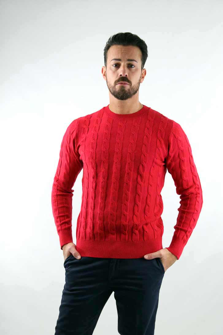  maglione girocollo trecce/iu200721/123